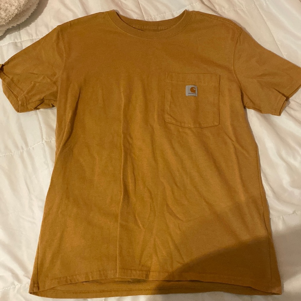 Carharrt mustard yellow original fit tee size M